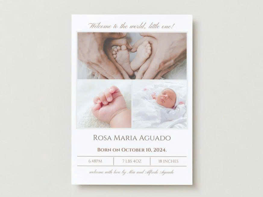 Thiệp thôi nôi 8